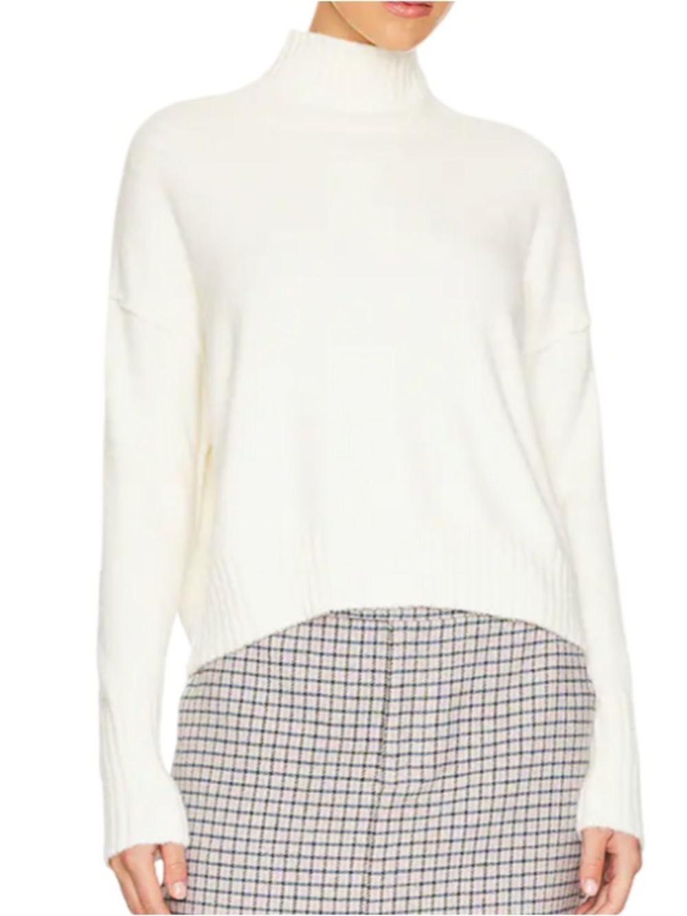 Free People Vancouver Turtleneck Ivory Sweater — NWT M